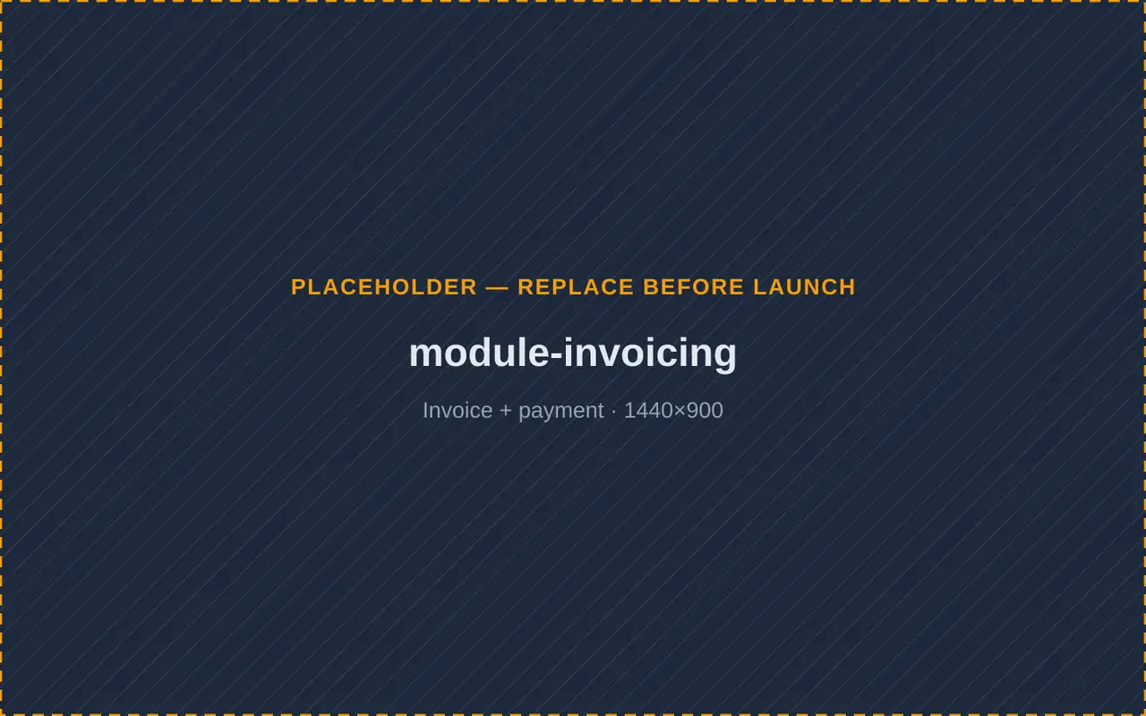 Worknizer invoicing screen turning a completed job into an invoice that's ready to send